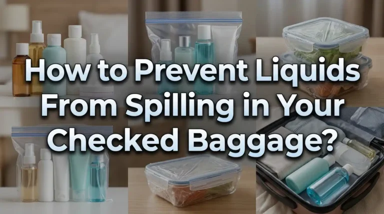 How to Prevent Liquids From Spilling in Your Checked Baggage?