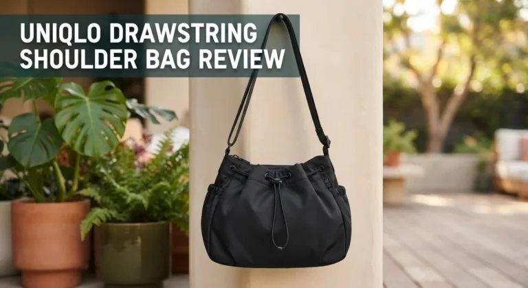 Uniqlo Drawstring Shoulder Bag Review: Design, Versatility, and Durability